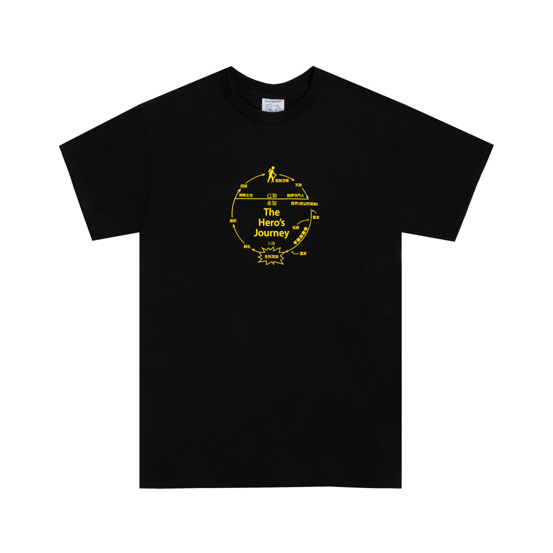 SCI-FI FANTASY(サイファイ ファンタジー)| THE HEROS JOURNEY TEE / BLACK | スノーボード・スケートボードのTACTICS JAPAN