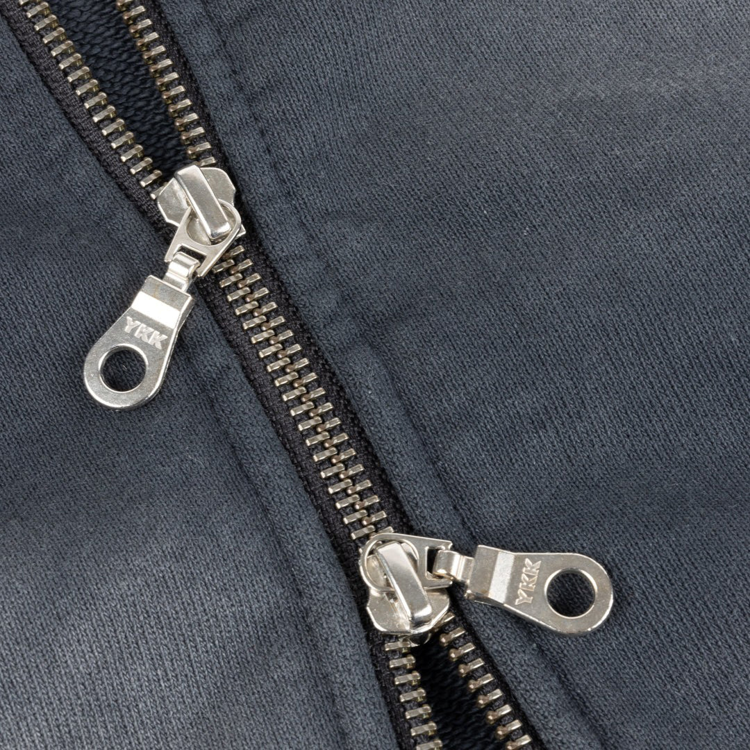 DIME MTL(ダイム モントリオール)| CROPPED ZIP HOODIE / BLACK WASHED | スノーボード・スケートボードのTACTICS JAPAN