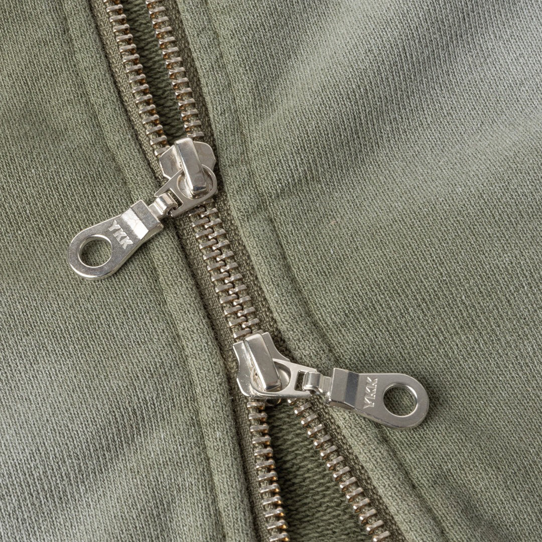 DIME MTL(ダイム モントリオール)| CROPPED ZIP HOODIE / GREEN WASHED | スノーボード・スケートボードのTACTICS JAPAN