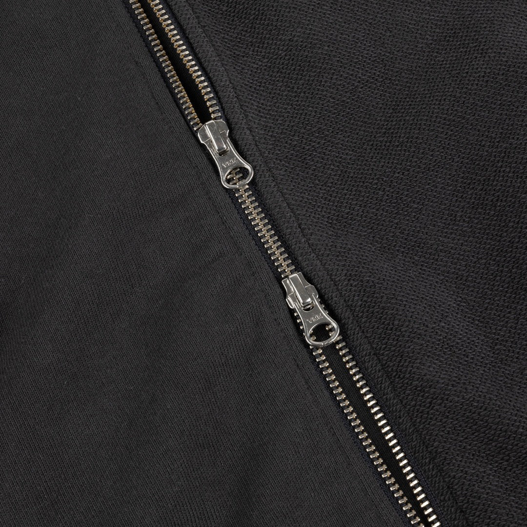 DIME MTL(ダイム モントリオール)| REVERSE FRENCH TERRY ZIP HOODIE / VINTAGE BLACK | スノーボード・スケートボードのTACTICS JAPAN