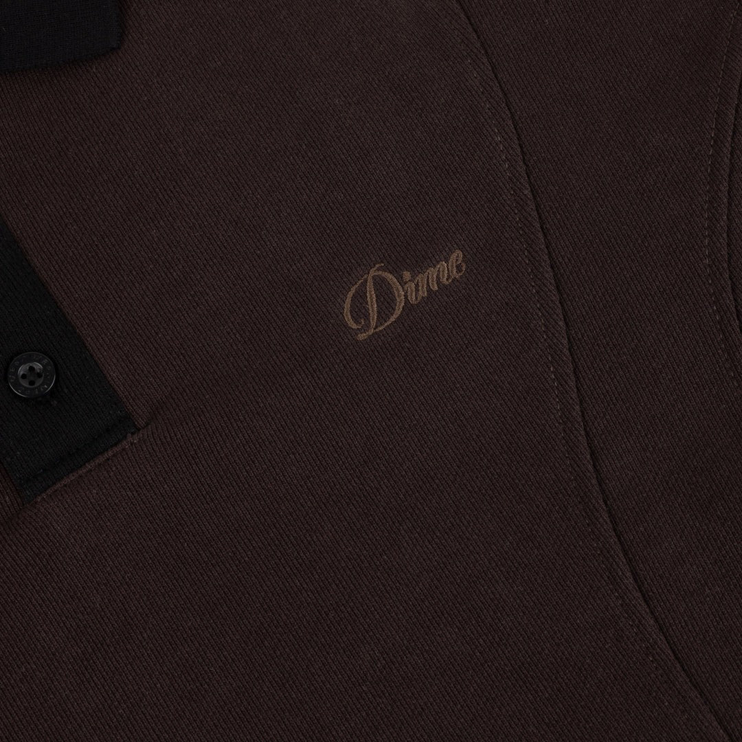 DIME MTL(ダイム モントリオール)| FRENCH TERRY RUGBY / BROWN | スノーボード・スケートボードのTACTICS JAPAN