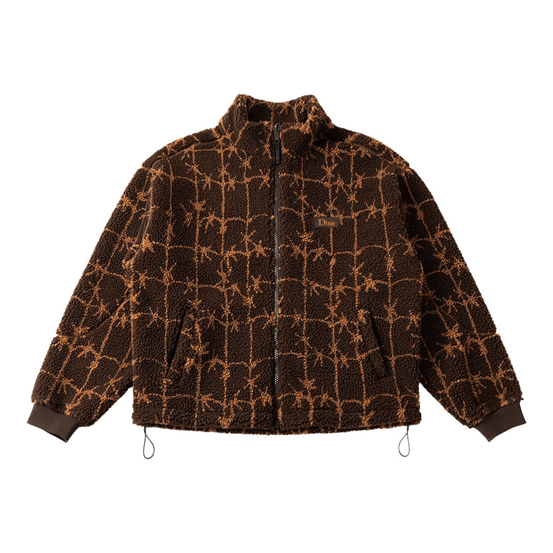 DIME(ダイム)| POLAR FLEECE SHERPA ZIP / BROWN | スノーボード・スケートボードのTACTICS JAPAN
