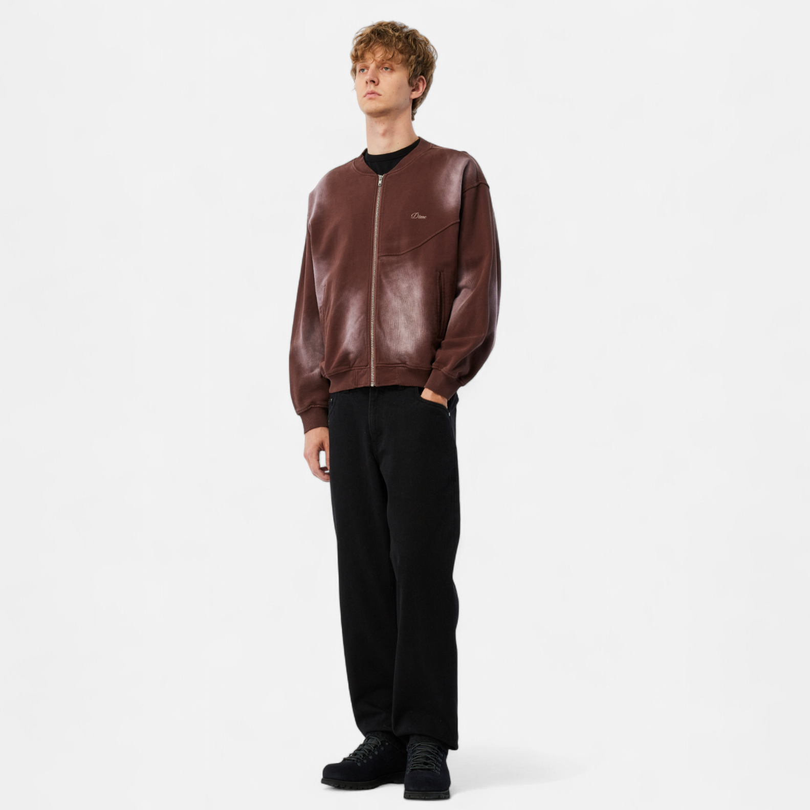 DIME MTL(ダイム モントリオール)| FADED FLEECE BOMBER / TERRA | スケートボード・スノーボードのTACTICS JAPAN