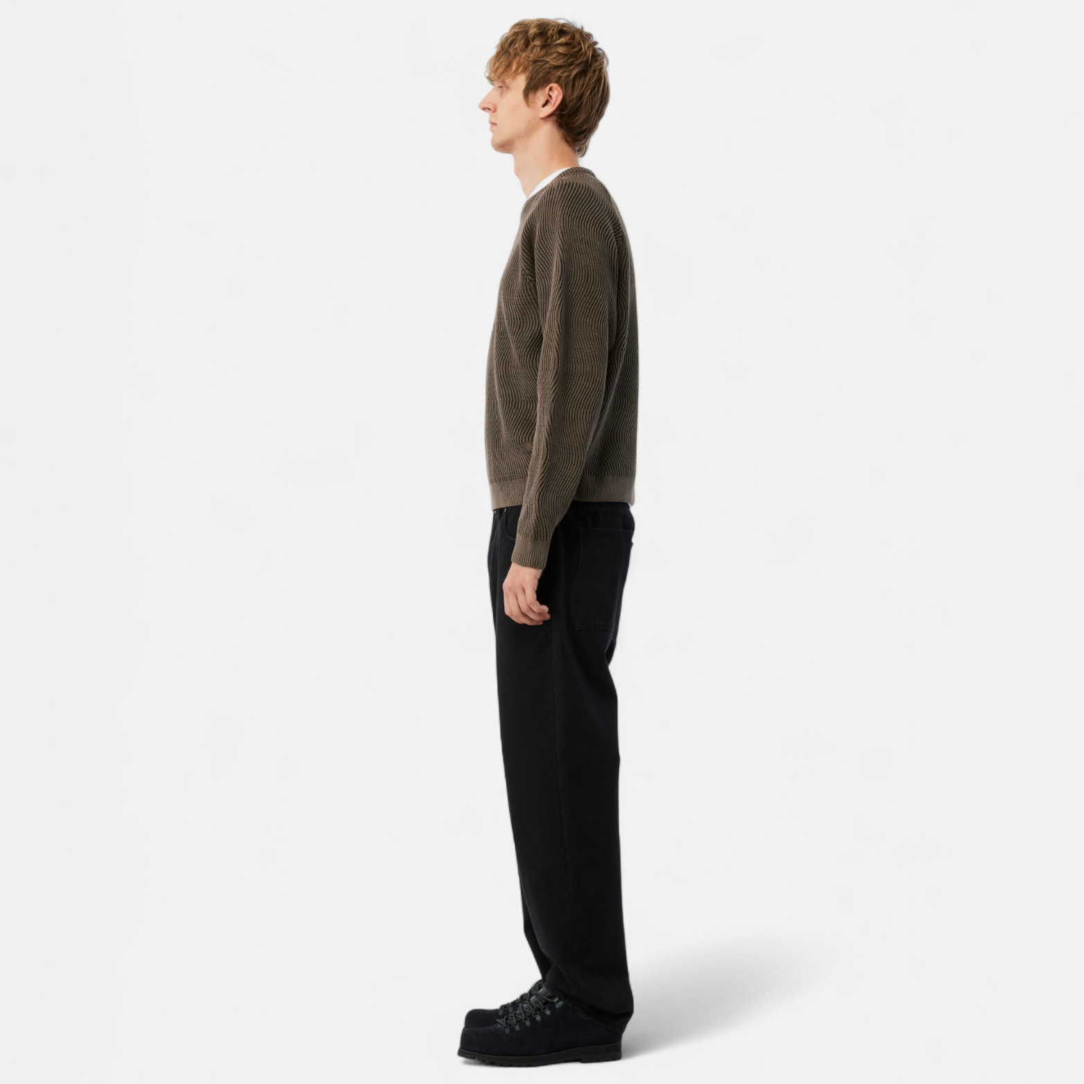 DIME MTL(ダイム モントリオール)| WAVE KNIT SWEATER / BROWN | スケートボード・スノーボードのTACTICS JAPAN