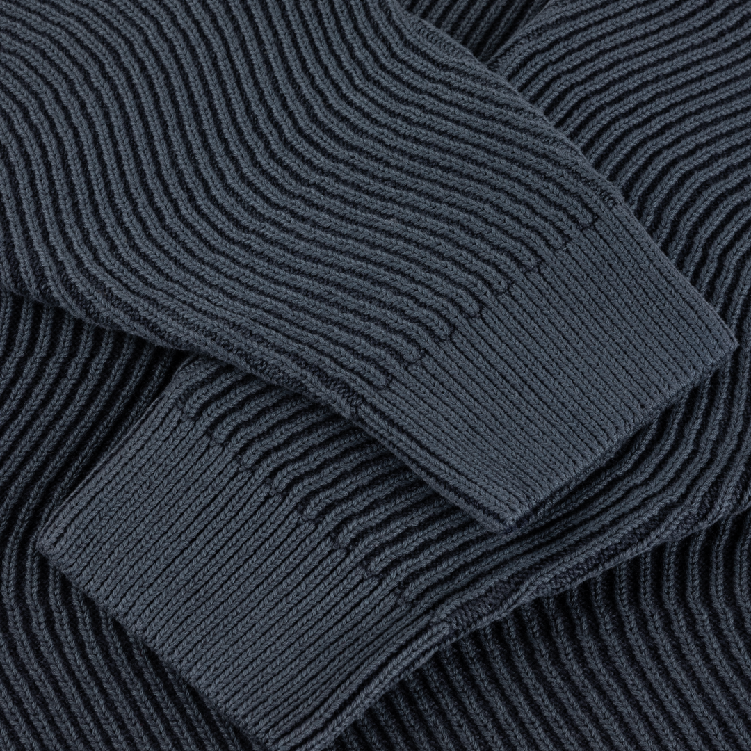 DIME MTL(ダイム モントリオール)| WAVE KNIT SWEATER / NAVY | スケートボード・スノーボードのTACTICS JAPAN