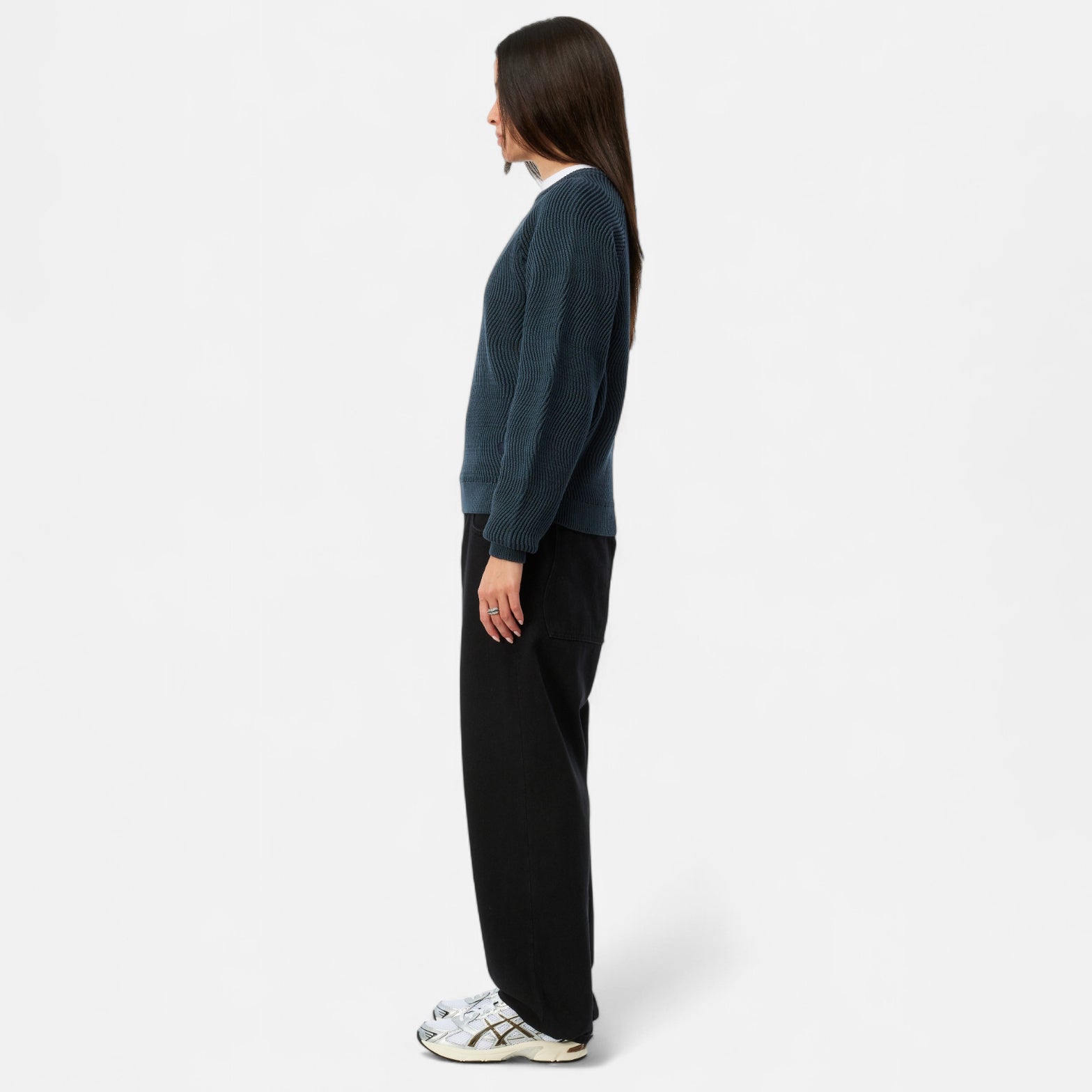 DIME MTL(ダイム モントリオール)| WAVE KNIT SWEATER / NAVY | スケートボード・スノーボードのTACTICS JAPAN