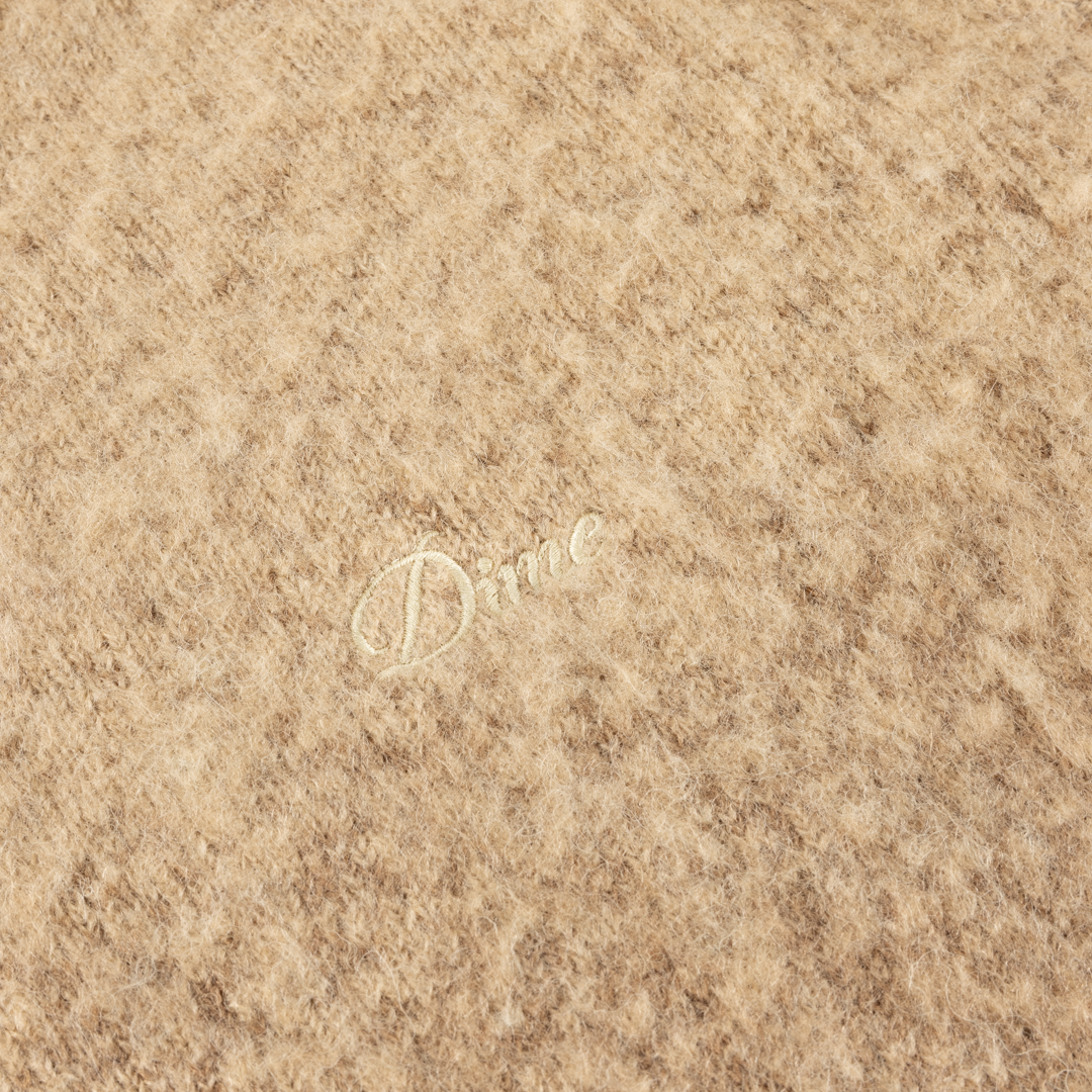 DIME MTL(ダイム モントリオール)| MOHAIR DOUBLE ZIP KNIT / CAMEL | スケートボード・スノーボードのTACTICS JAPAN