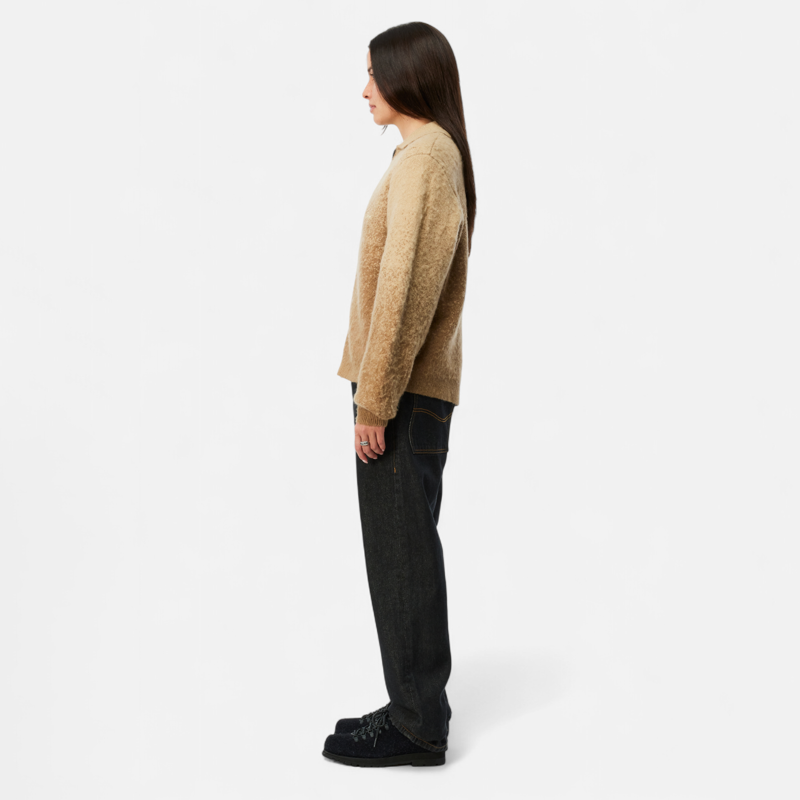 DIME MTL(ダイム モントリオール)| MOHAIR DOUBLE ZIP KNIT / CAMEL | スケートボード・スノーボードのTACTICS JAPAN