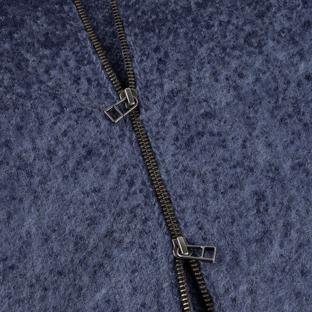 DIME MTL(ダイム モントリオール)| MOHAIR DOUBLE ZIP KNIT / MIDNIGHT BLUE | スケートボード・スノーボードのTACTICS JAPAN