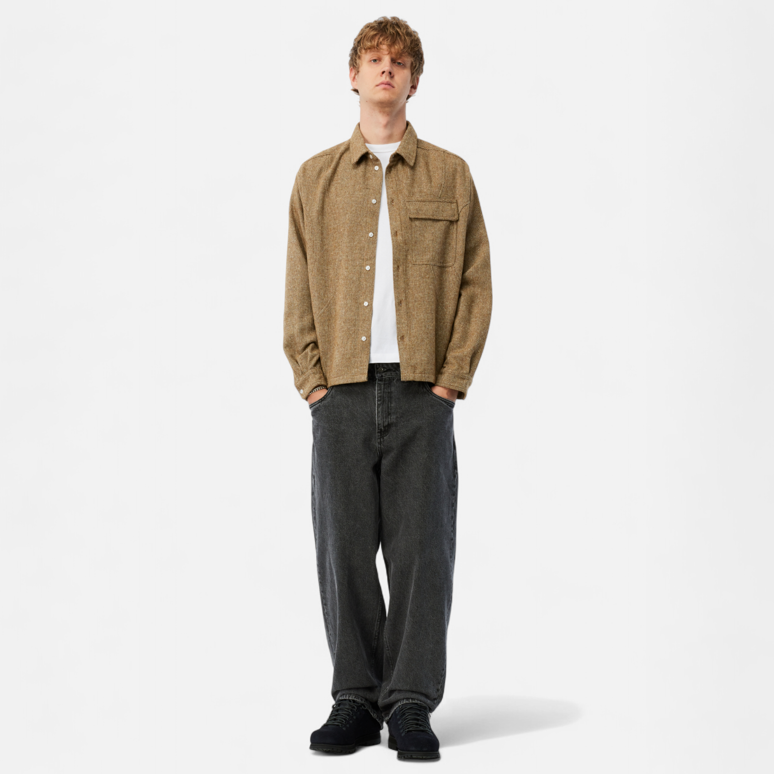 DIME MTL(ダイム モントリオール)| WOOL OVERSHIRT / GOLD | スケートボード・スノーボードのTACTICS JAPAN