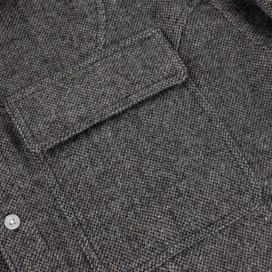 DIME MTL(ダイム モントリオール)| WOOL OVERSHIRT / SILVER | スケートボード・スノーボードのTACTICS JAPAN