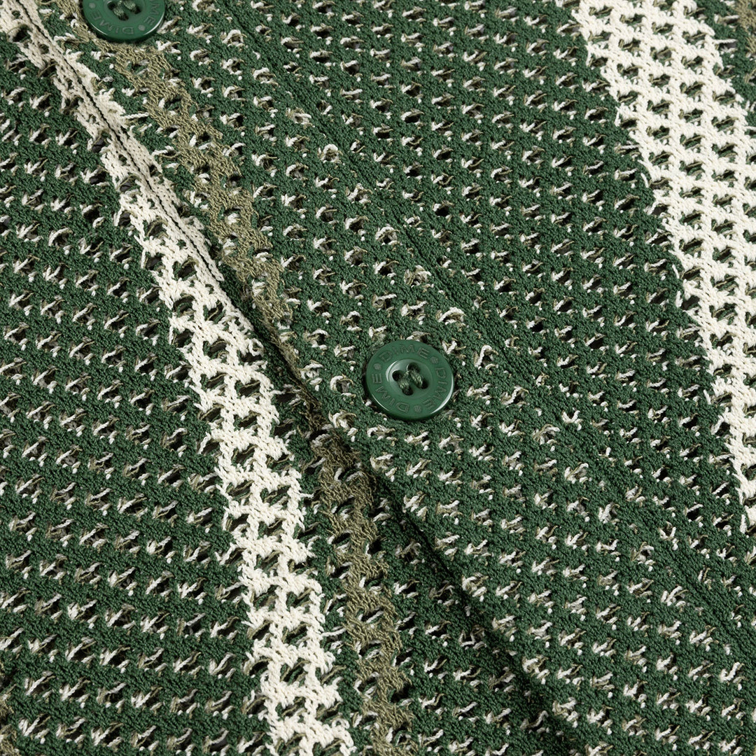 DIME MTL(ダイム モントリオール)| SOLEIL BUTTON-UP KNIT / GREEN | スノーボード・スケートボードのTACTICS JAPAN