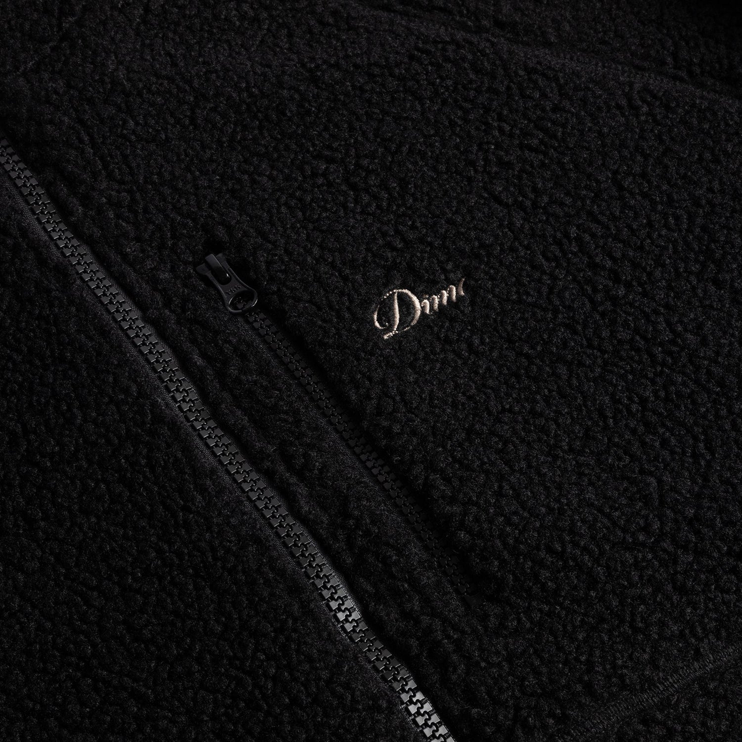POLAR FLEECE SHERPA ZIP / BLACK