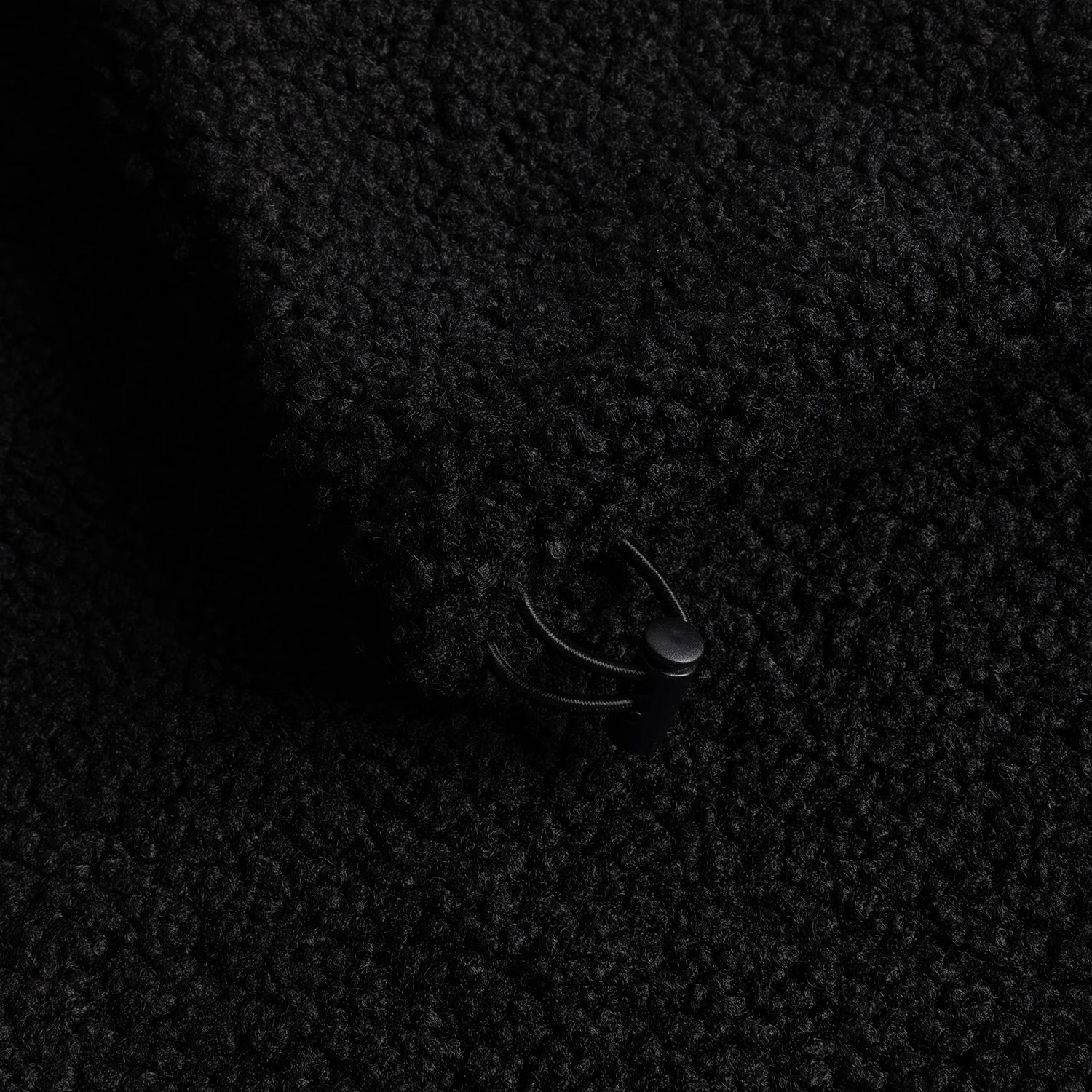 POLAR FLEECE SHERPA ZIP / BLACK