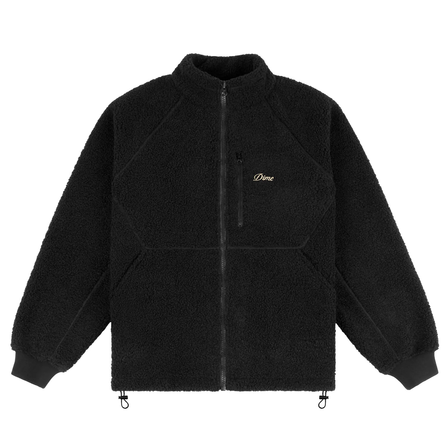 POLAR FLEECE SHERPA ZIP / BLACK