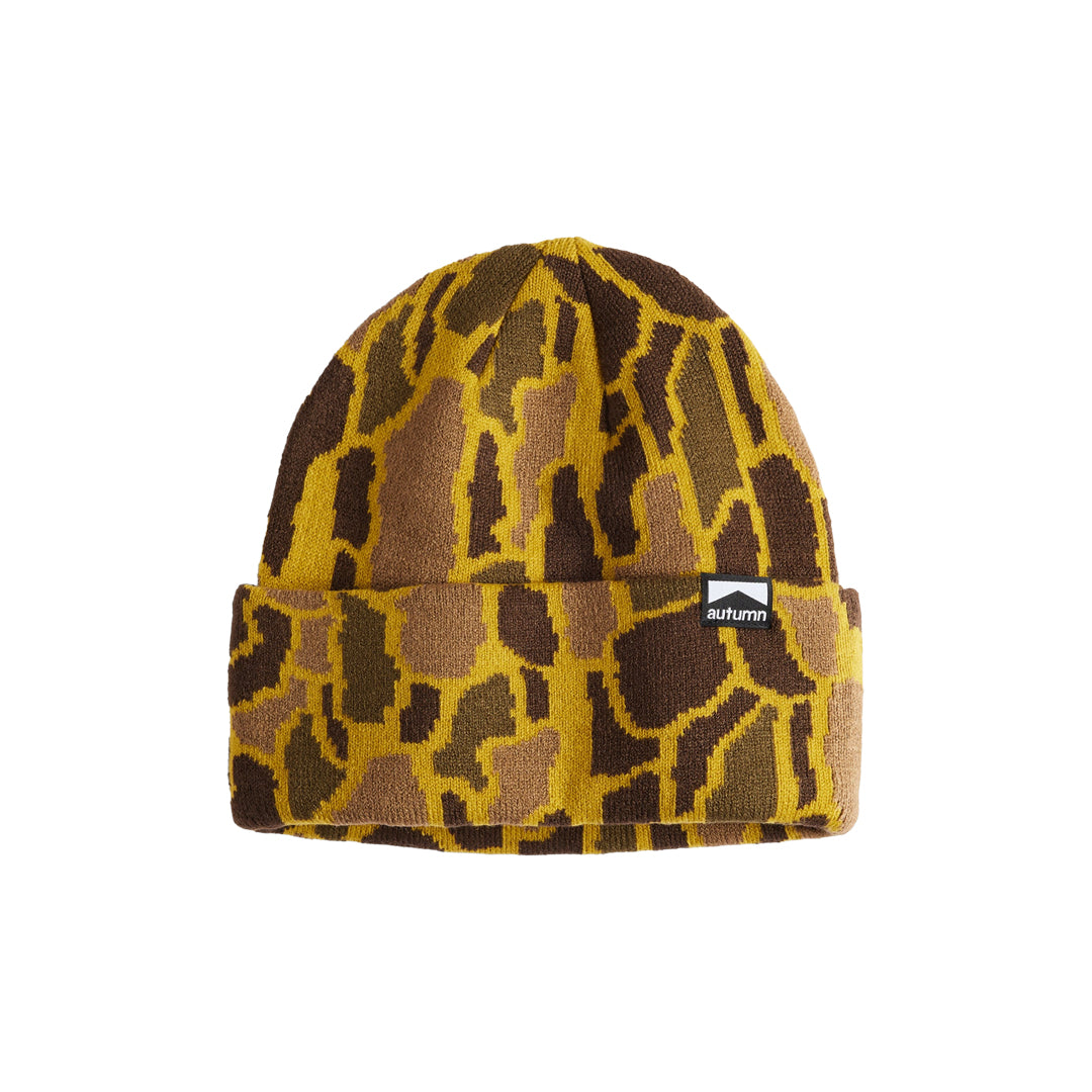 AUTUMN HEADWEAR(オータム ヘッドウェア)| TREEBARK BEANIE / OLIVE OCHRE | スノーボード・スケートボードのTACTICS JAPAN