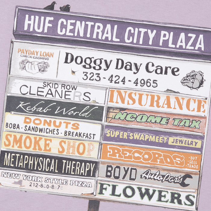 PLAZA TEE / DUST PURPLE