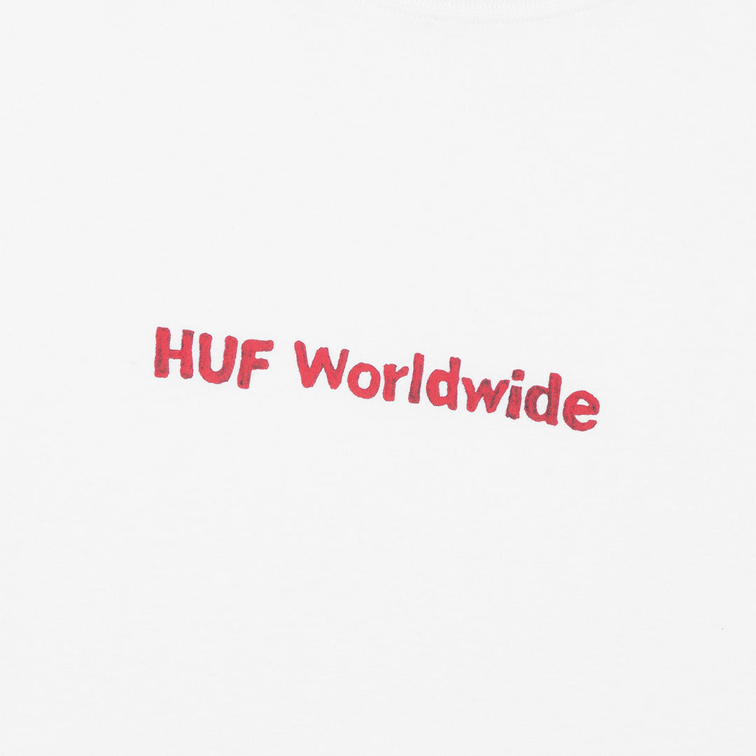 HUF(ハフ)| MERIDA TEE / WHITE | スノーボード・スケートボードのTACTICS JAPAN