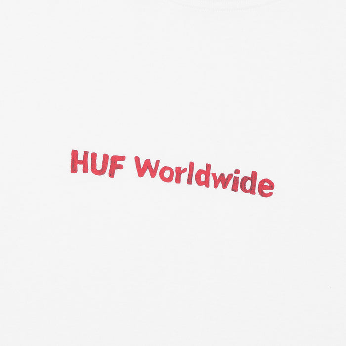 HUF(ハフ)| MERIDA TEE / WHITE | スノーボード・スケートボードのTACTICS JAPAN