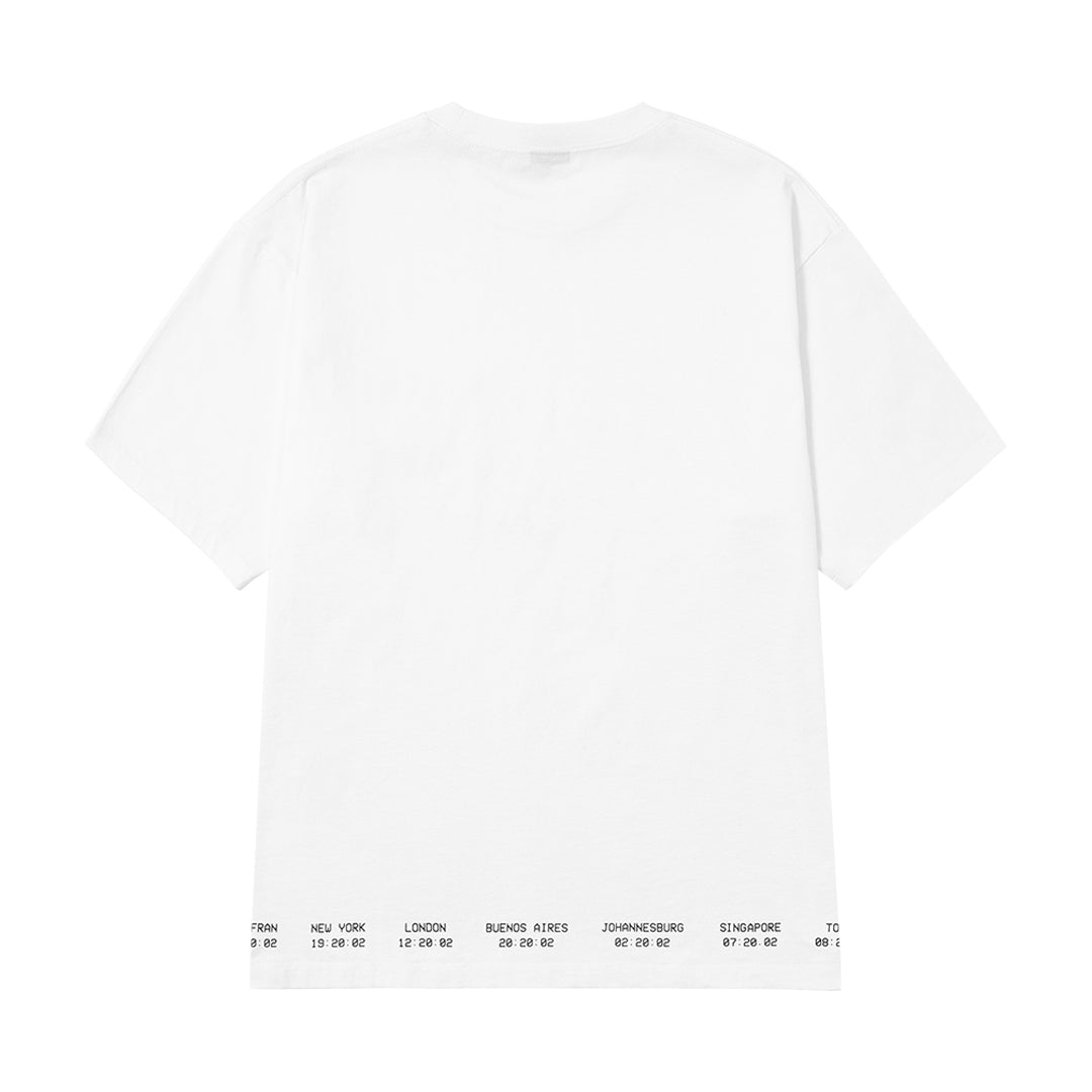 HUF WORLDWIDE(ハフ ワールドワイド)| FLIGHT PATH SS TEE / WHITE | スノーボード・スケートボードのTACTICS JAPAN