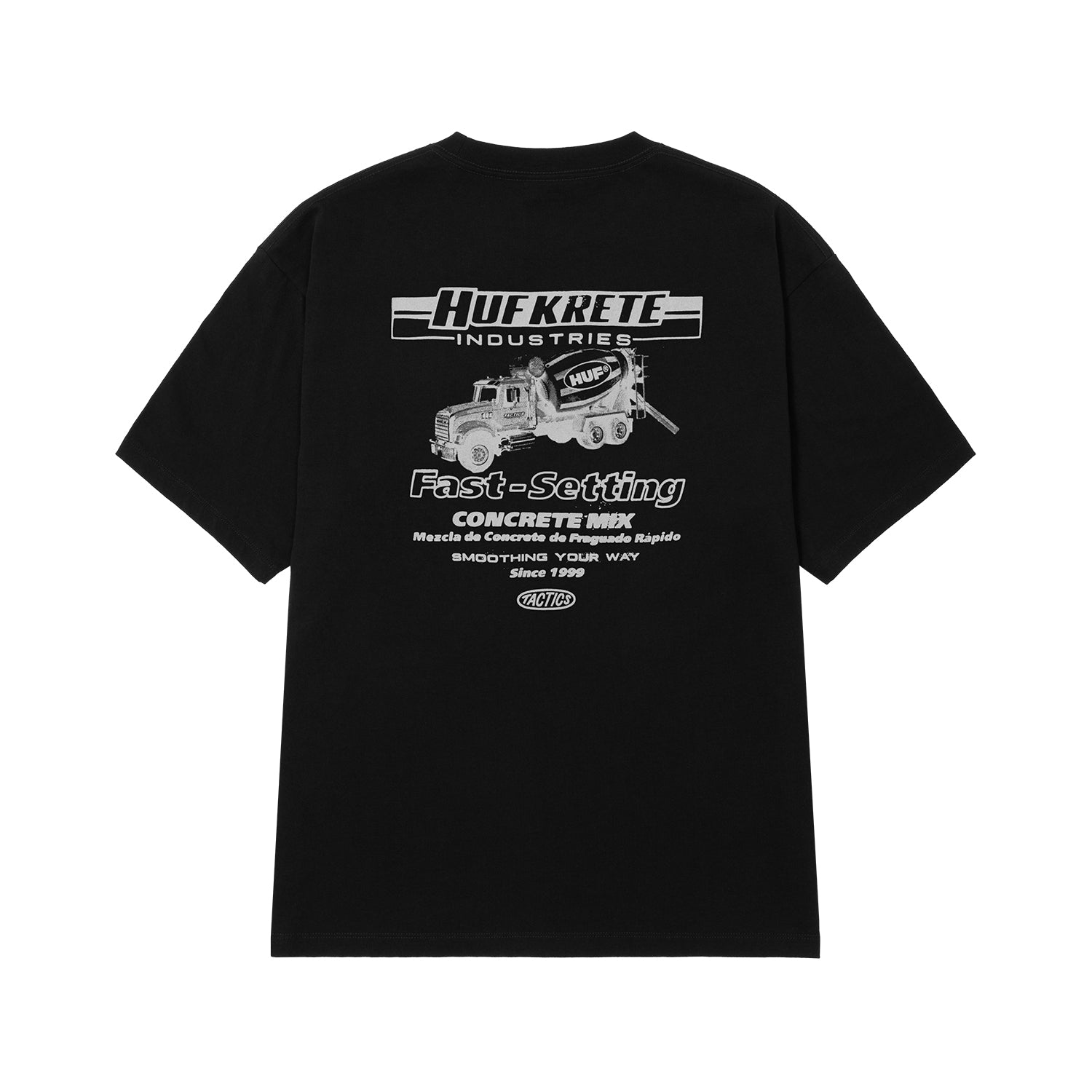 HUF(ハフ)| HUF X TACTICS MIXER TEE / BLACK | スノーボード・スケートボードのTACTICS JAPAN