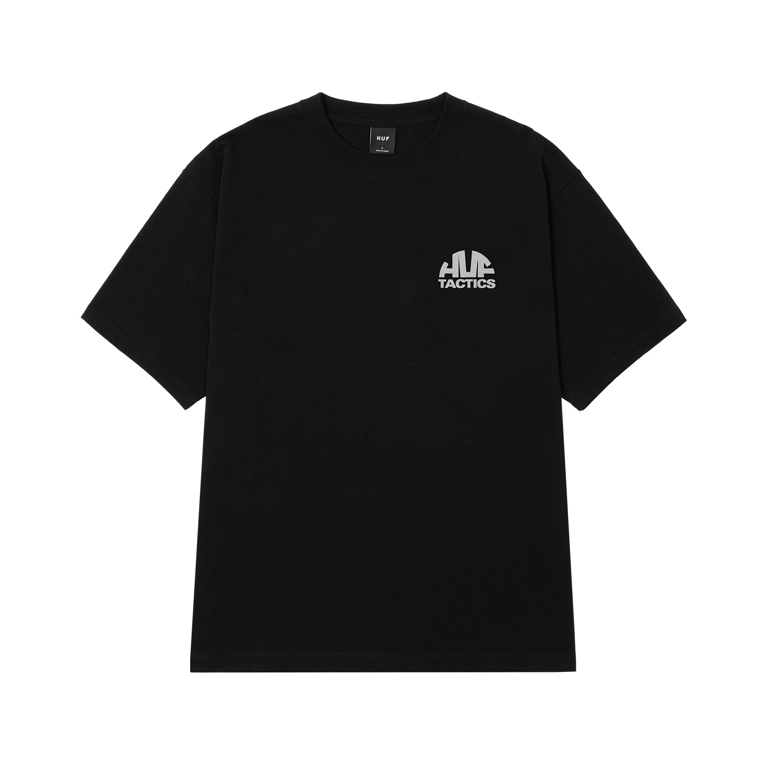 HUF(ハフ)| HUF X TACTICS MIXER TEE / BLACK | スノーボード・スケートボードのTACTICS JAPAN