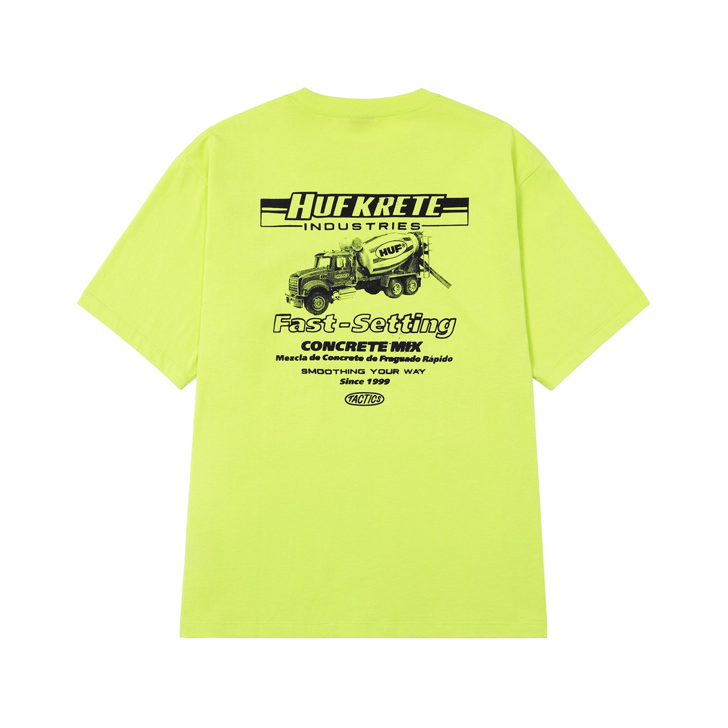 HUF X TACTICS MIXER TEE / SAFETY GREEN