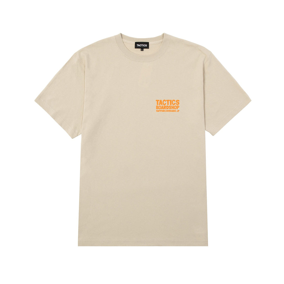 BOARD SHOP SAPPORO SS T-SHIRT / SAND BEIGE