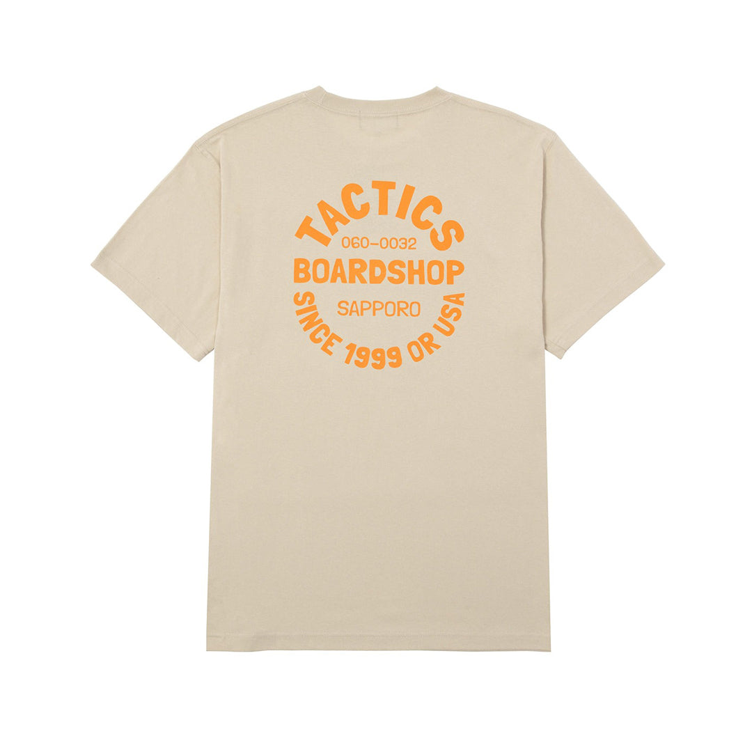 BOARD SHOP SAPPORO SS T-SHIRT / SAND BEIGE