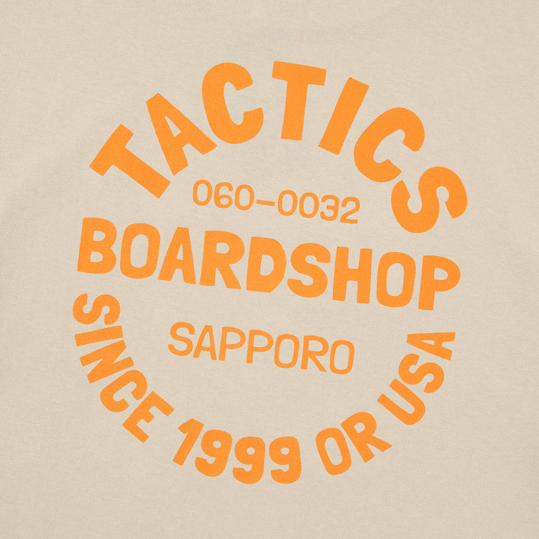 BOARD SHOP SAPPORO SS T-SHIRT / SAND BEIGE