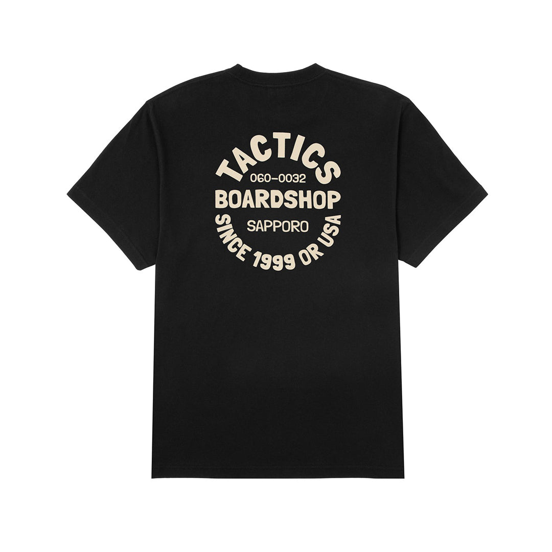 BOARD SHOP SAPPORO SS T-SHIRT / BLACK