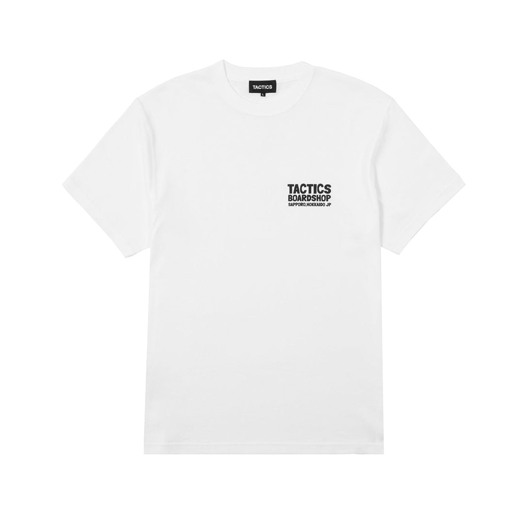BOARD SHOP SAPPORO SS T-SHIRT / WHITE