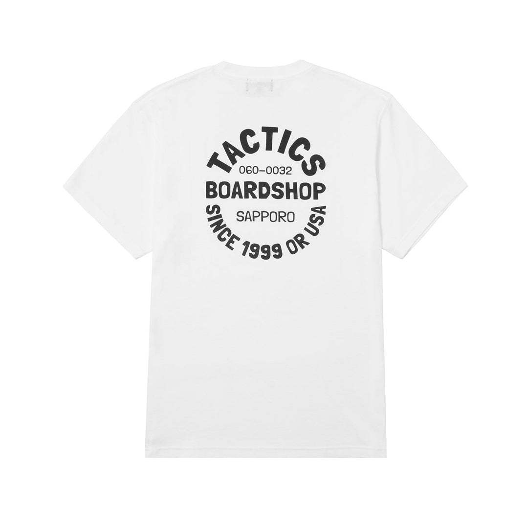 BOARD SHOP SAPPORO SS T-SHIRT / WHITE