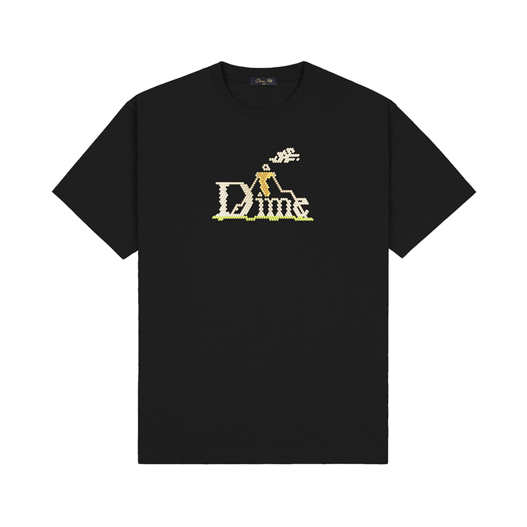 DIME MTL(ダイム モントリオール)| CLASSIC LIGHTBRIGHT T-SHIRT / BLACK | スノーボード・スケートボードのTACTICS JAPAN