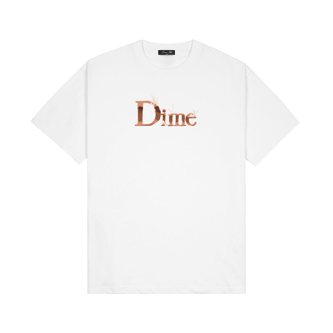 DIME MTL(ダイム モントリオール)| CLASSIC SHINY T-SHIRT / WHITE | スノーボード・スケートボードのTACTICS JAPAN