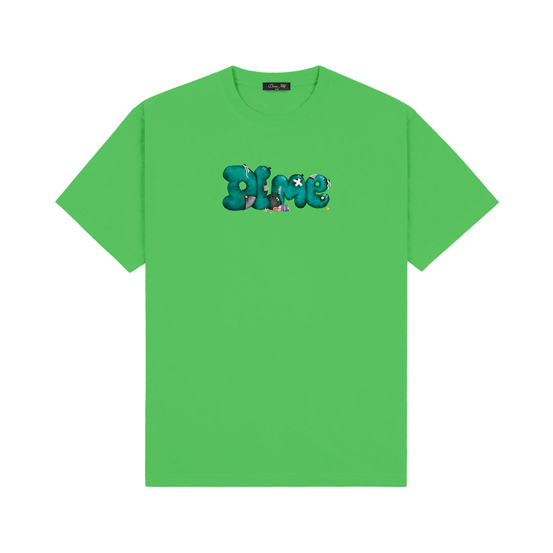 DIME MTL(ダイム モントリオール)| SOFT ROCK T-SHIRT / KELLY GREEN | スノーボード・スケートボードのTACTICS JAPAN