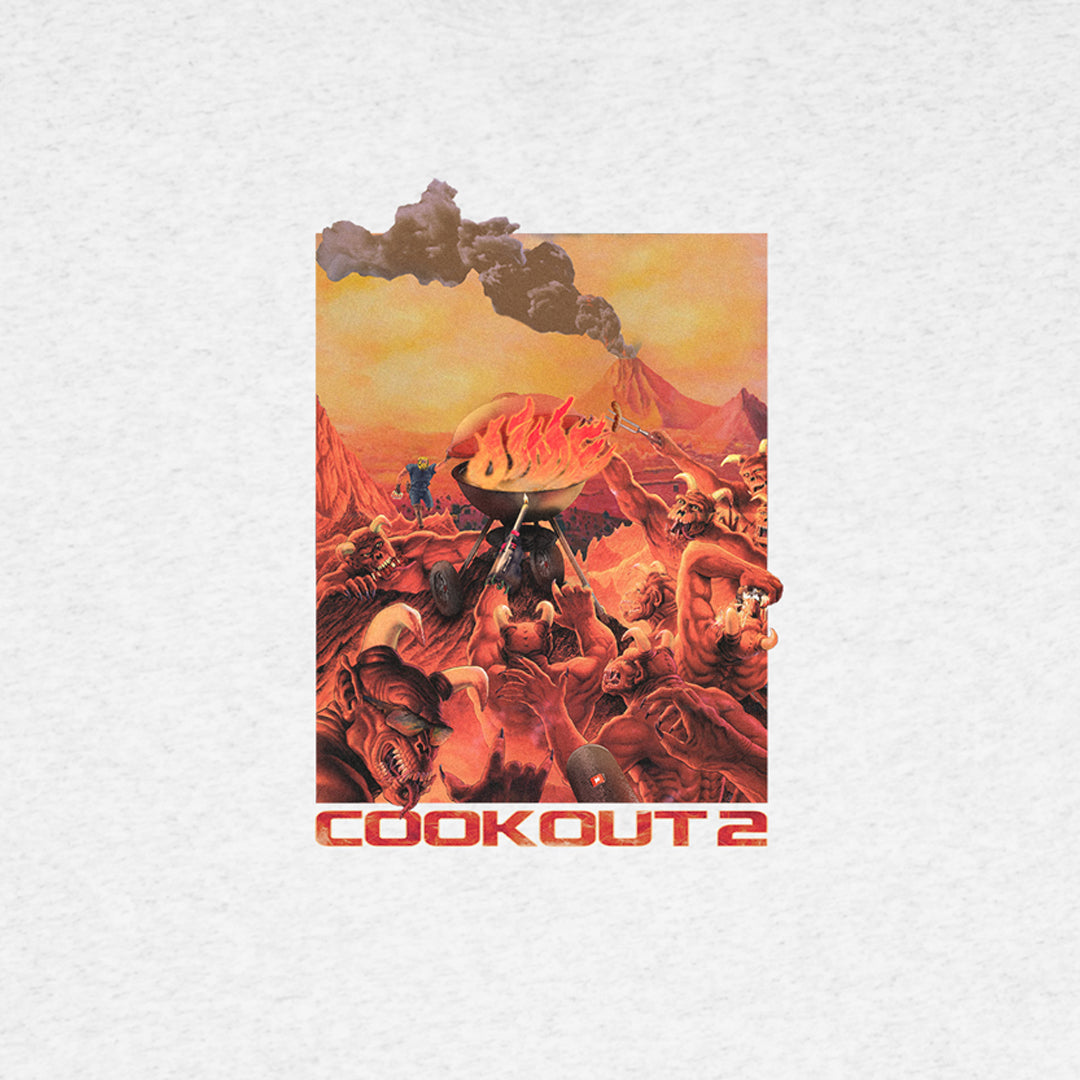 DIME MTL(ダイム モントリオール)| COOK OUT 2 T-SHIRT / ASH | スノーボード・スケートボードのTACTICS JAPAN