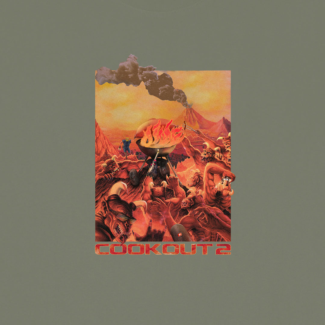 DIME MTL(ダイム モントリオール)| COOK OUT 2 T-SHIRT / THYME | スノーボード・スケートボードのTACTICS JAPAN