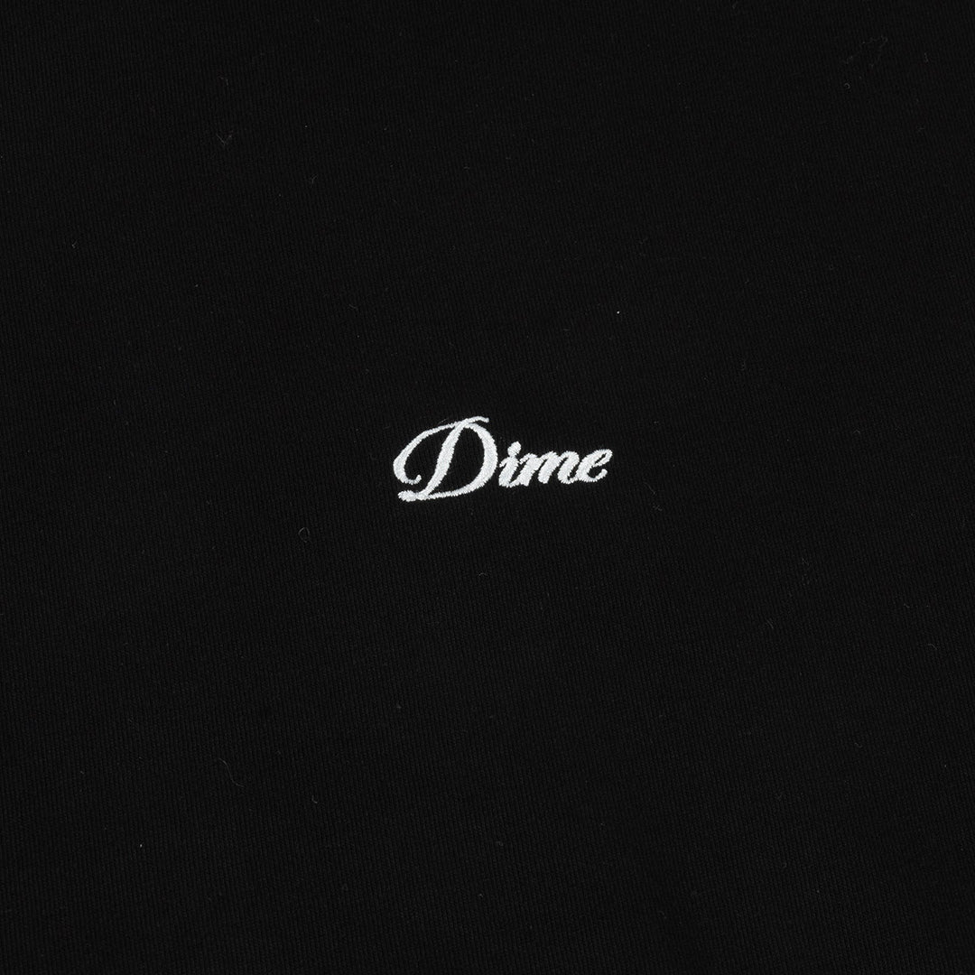 DIME MTL (ダイム モントリオール) | CURSIVE SMALL LOGO T-SHIRT - BLACK | スノーボード・スケートボードのTACTICS JAPAN