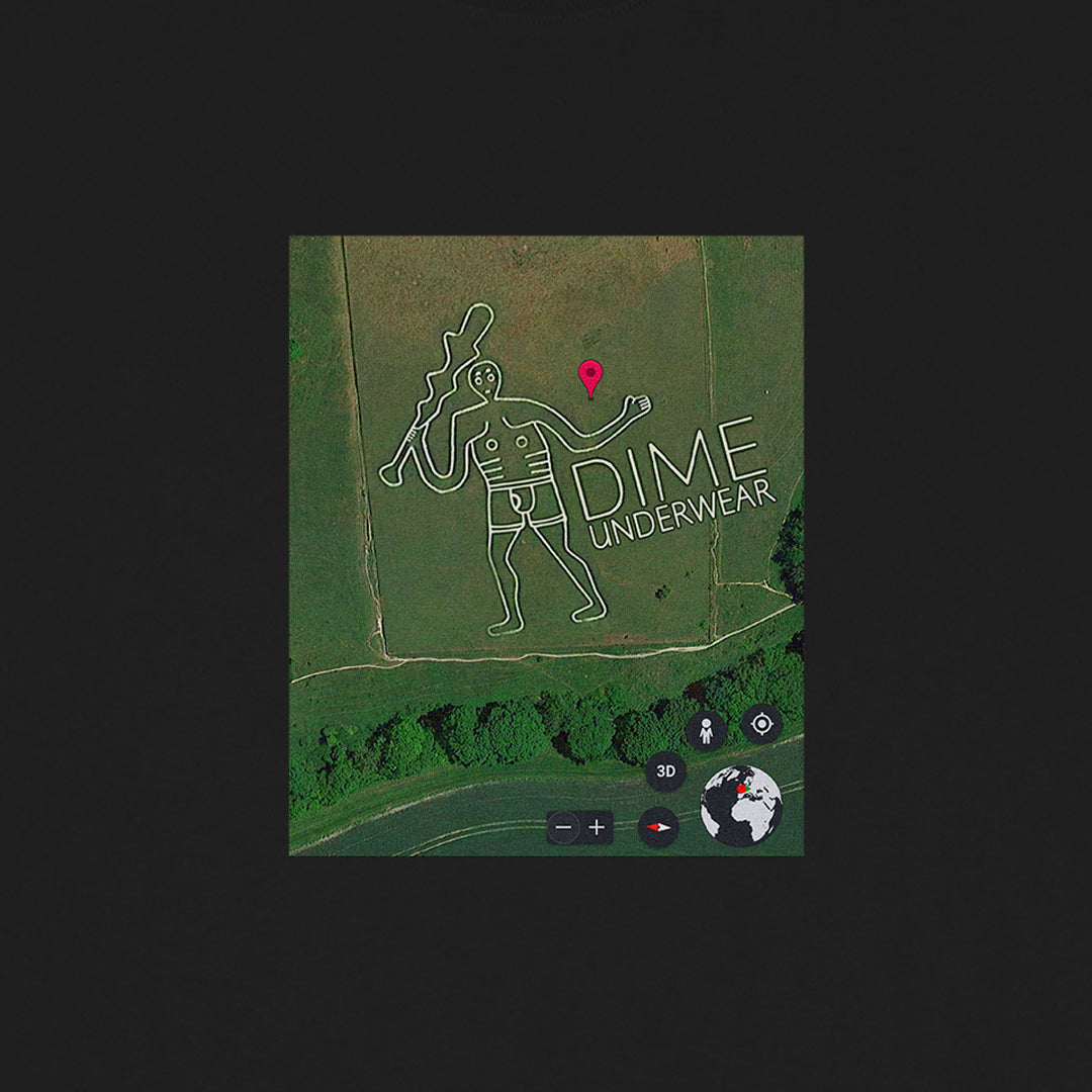 DIME MTL(ダイム モントリオール)| GPS T-SHIRT / BLACK | スノーボード・スケートボードのTACTICS JAPAN