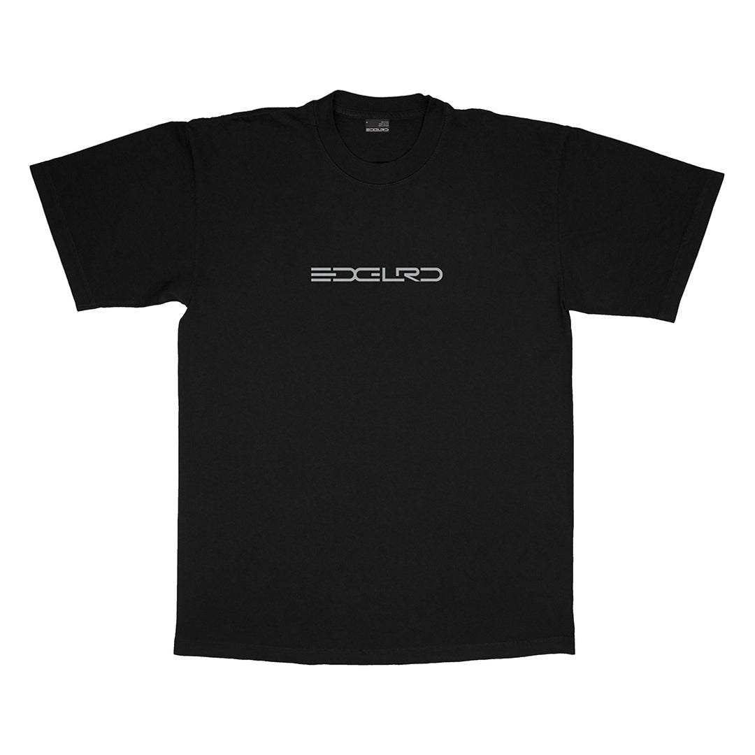 EDGLRD(エッジロード)| TECH SCRIPT TEE / BLACK | スノーボード・スケートボードのTACTICS JAPAN