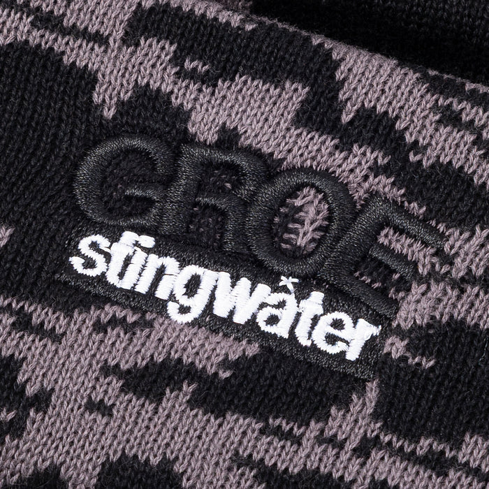 STINGWATER(スティングウォーター)| THOM BEANIE / BLACK/GRAY | スノーボード・スケートボードのTACTICS JAPAN