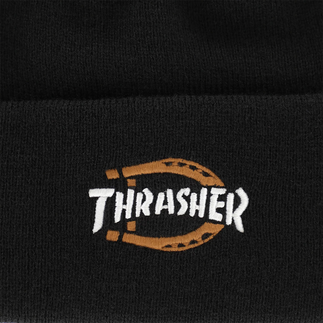 DICKIES SKATEBOARDING(ディッキーズ スケートボーディング)| DICKIES X THRASHER BEANIE / BLACK | スノーボード・スケートボードのTACTICS JAPAN