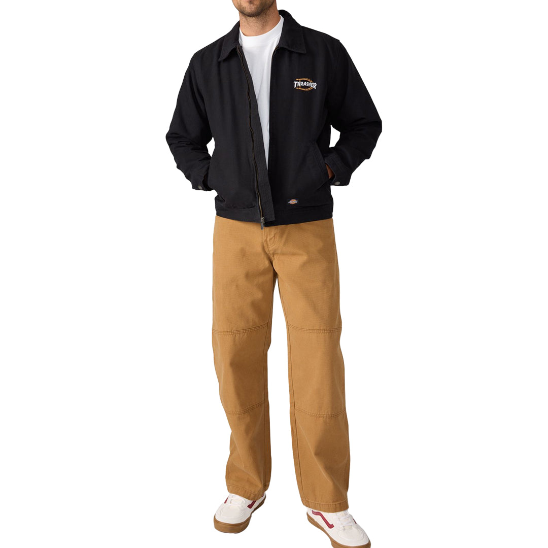 DICKIES SKATEBOARDING(ディッキーズ スケートボーディング)| DICKIES X THRASHER COTTON JACKET / BLACK | スノーボード・スケートボードのTACTICS JAPAN