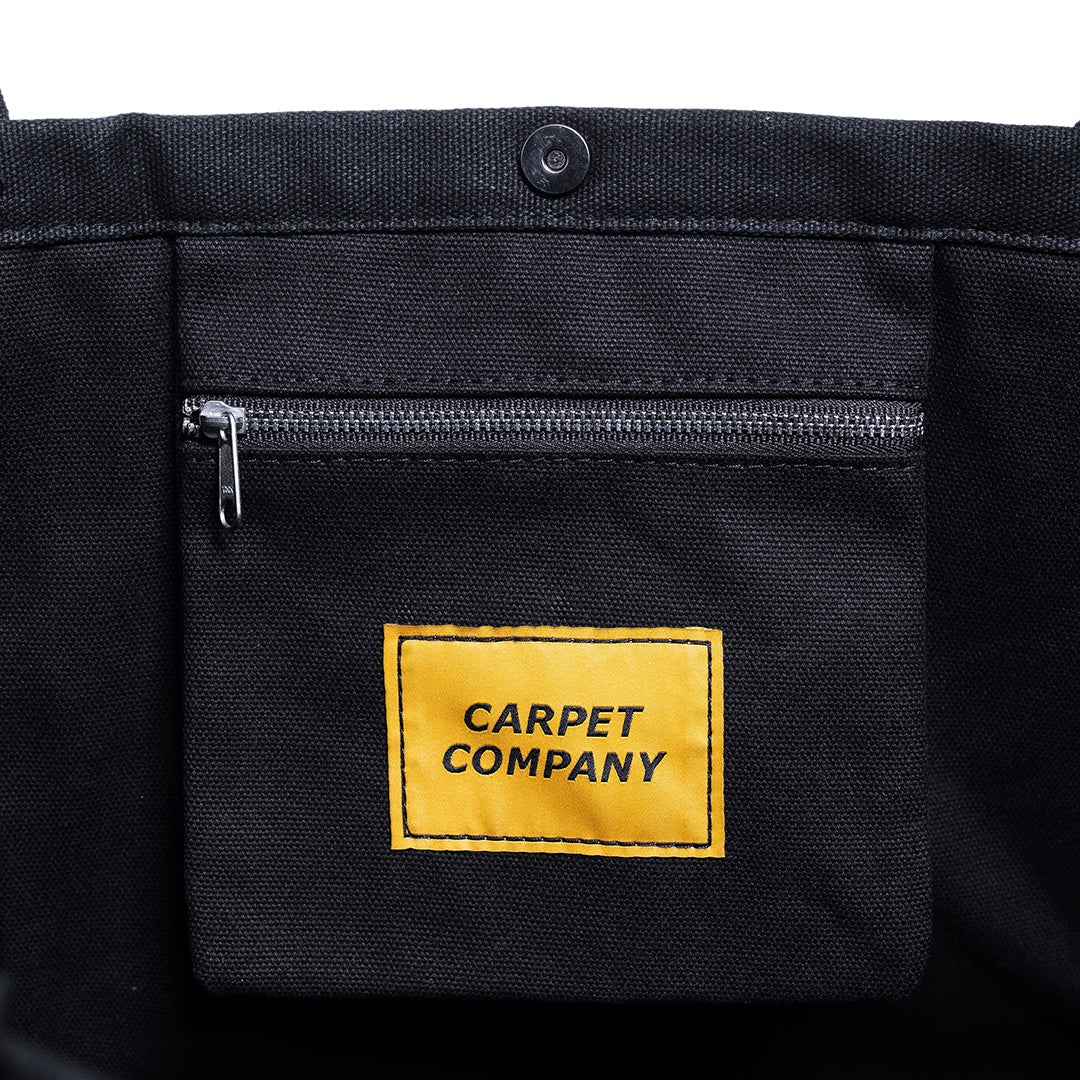 CARPET COMPANY(カーペット カンパニー)| C-STAR CANVAS TOTE BAG / BLACK | スノーボード・スケートボードのTACTICS JAPAN