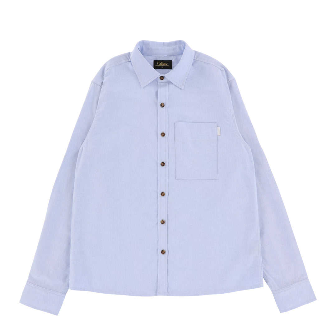 TACTICS(タクティクス)| TRADEMARK OXFORD L/S SHIRT / LIGHT BLUE | スノーボード・スケートボードのTACTICS JAPAN