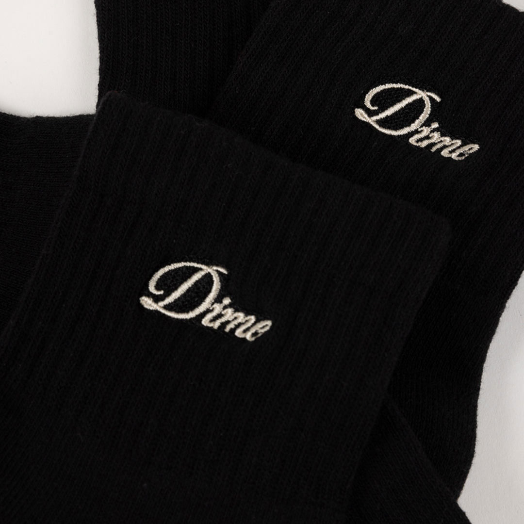 DIME MTL(ダイム モントリオール)| TWO PACK ANKLE SOCKS / BLACK | スノーボード・スケートボードのTACTICS JAPAN