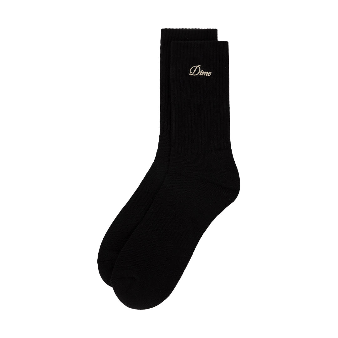 TWO PACK CREW SOCKS / BLACK