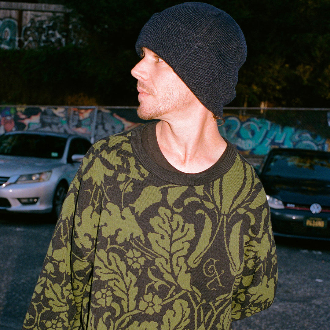 GX1000(ジーエックスワンサウザンド)| JACQUARD KNIT SWEATER FLORAL | スノーボード・スケートボードのTACTICS JAPAN