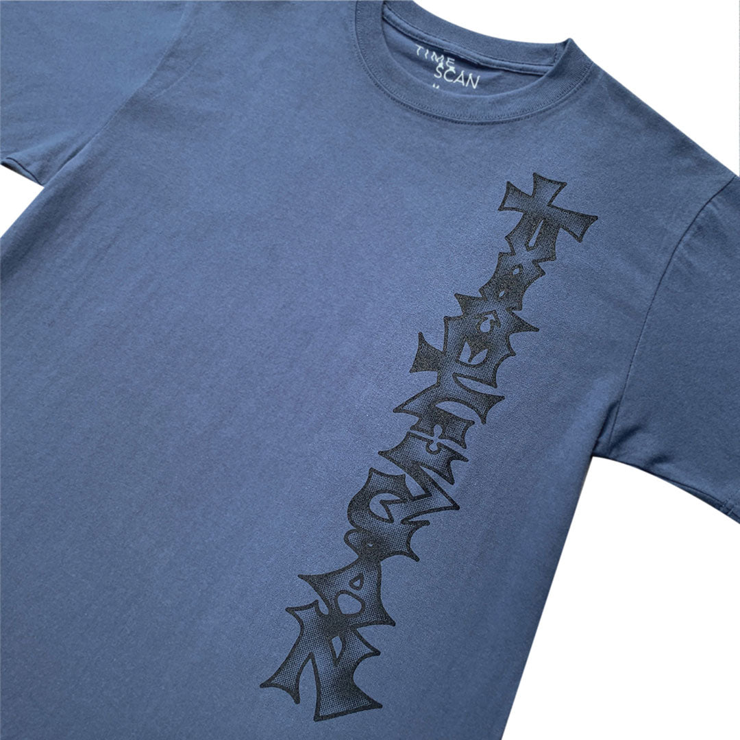 TIMESCAN(タイムスキャン)| VERTICLE FLOW TEE / BLUE | スノーボード・スケートボードのTACTICS JAPAN